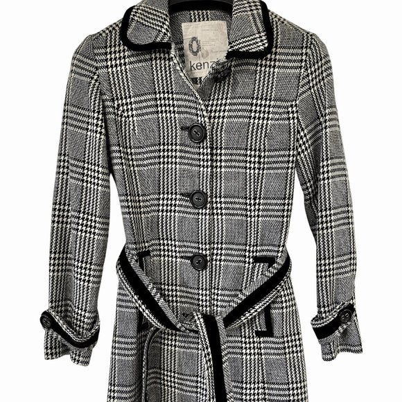 Kenzie Plaid Houndstooth Women's Jacket Size 2 (Small) - Picture 1 of 5